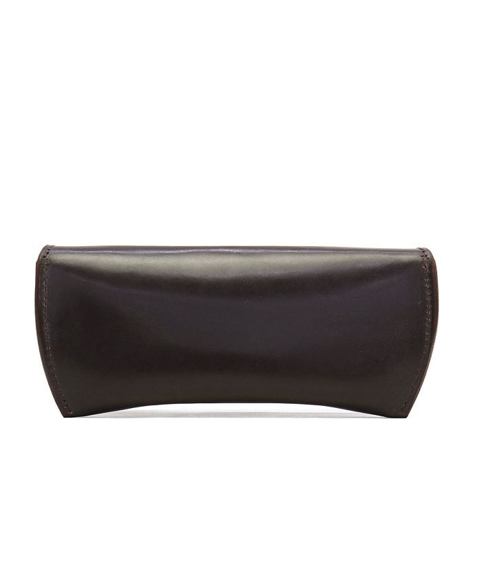 FIVE WOOD ブライドルレザー メガネケース ブラウン FIVE WOOD ブライドルレザー メガネケース ブラウン