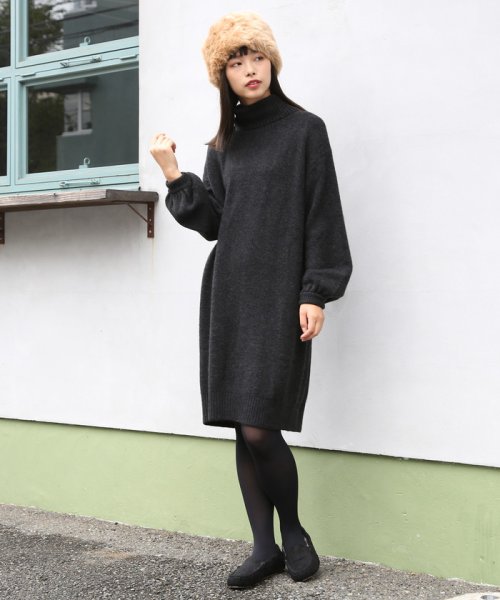 セール 70 Off 手洗いできる ネイビー パープルweb限定 袖ボリュームタートルネックニットワンピース コーエン Coen D Fashion セール 70 Off 手洗いできる ネイビー パープルweb限定 袖ボリュームタートルネックニットワンピース コーエン Coen D Fashion