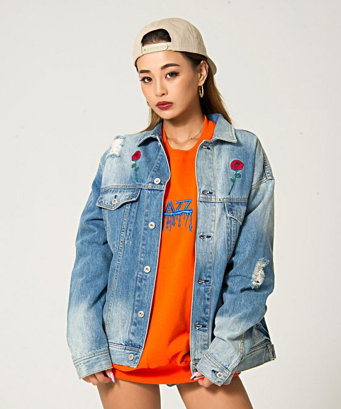 ラズ RAZZ RAZZIS【ラズ】Rose Denim Jacket（デニムジャケット