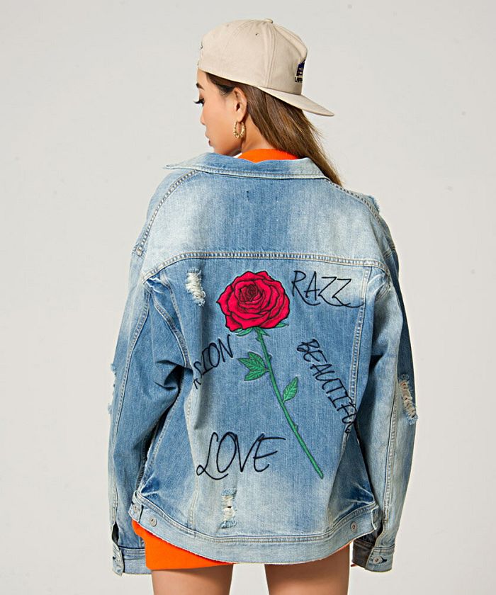 ラズ RAZZ RAZZIS【ラズ】Rose Denim Jacket（デニムジャケット