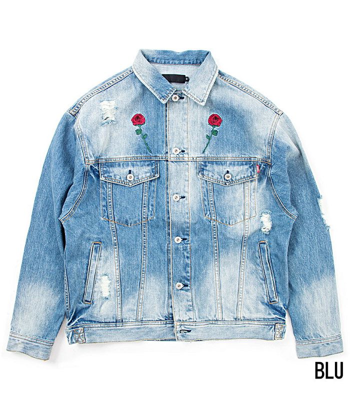 ラズ RAZZ RAZZIS【ラズ】Rose Denim Jacket(デニムジャケット ラズ RAZZ RAZZIS【ラズ】Rose Denim Jacket(デニムジャケット