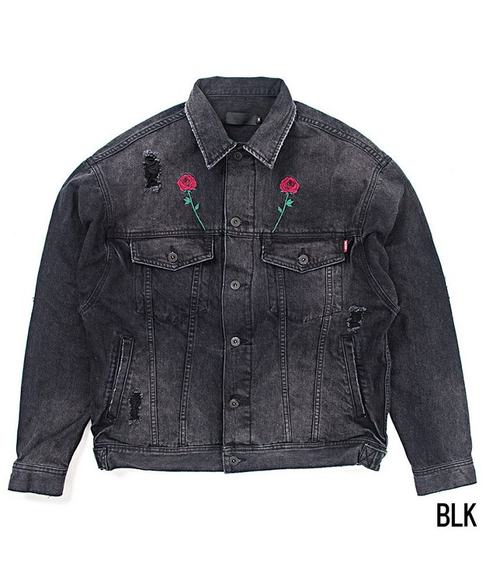 ラズ RAZZ RAZZIS【ラズ】Rose Denim Jacket(デニムジャケット ラズ RAZZ RAZZIS【ラズ】Rose Denim Jacket(デニムジャケット