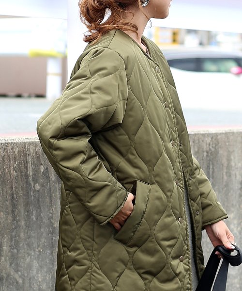 セール Off Web限定 裏ボアキルティングコート ブージュルード Bou Jeloud D Fashion