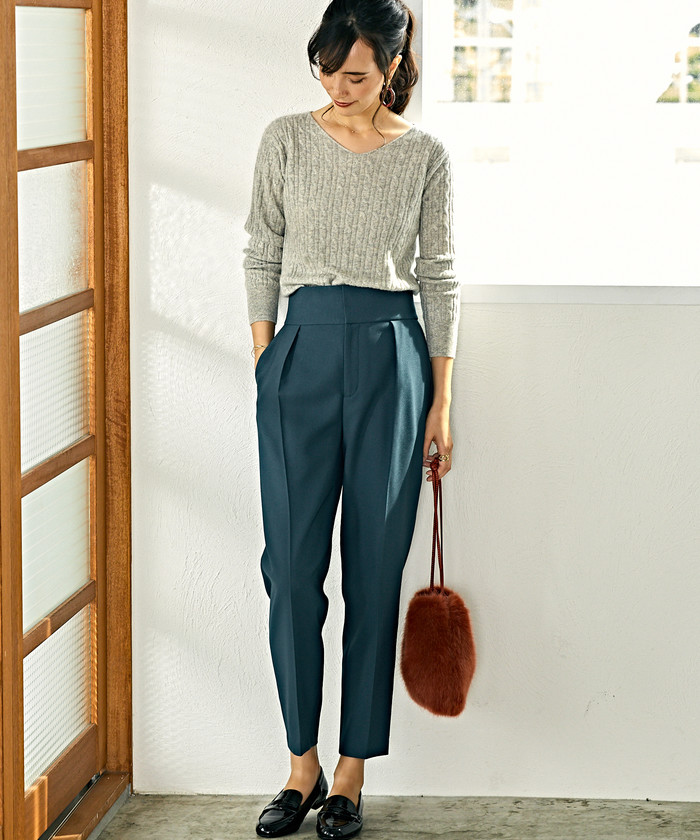 green label relaxing（グリーンレーベルリラクシング）の「CM ◎カシミヤ ケーブル クルーネック ニット ◇（ニット/セーター）」  - WEAR