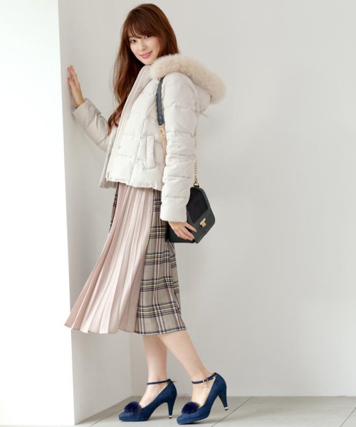 美人百花12月号掲載 フード付きショートダウン ミッシュマッシュ Misch Masch D Fashion