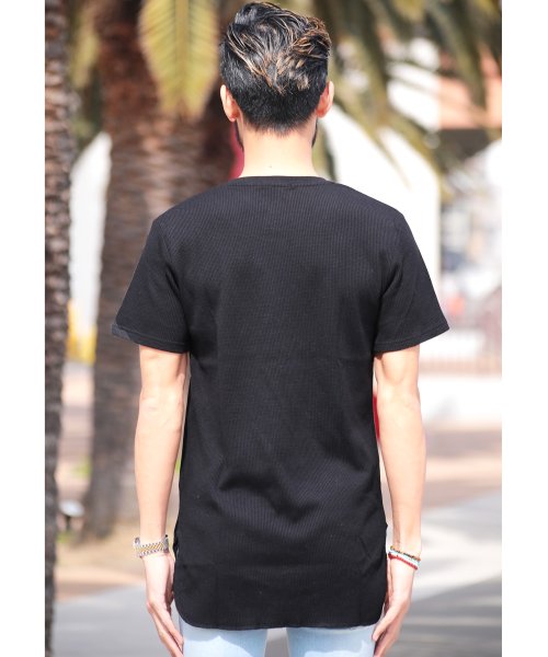 ロング丈サーマルtシャツ ロンt メンズ ラウンドカット Tシャツ 無地 ロング丈 カットソー ジギーズショップ Jiggys Shop D Fashion