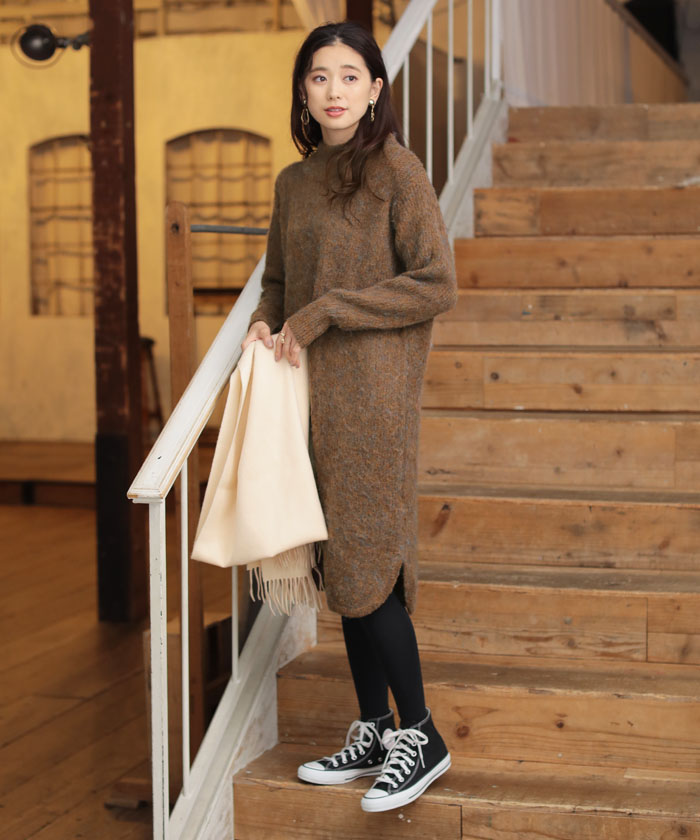 セール 40%OFF】☆【ふっくらスフレニット】起毛MIXヤーンニット