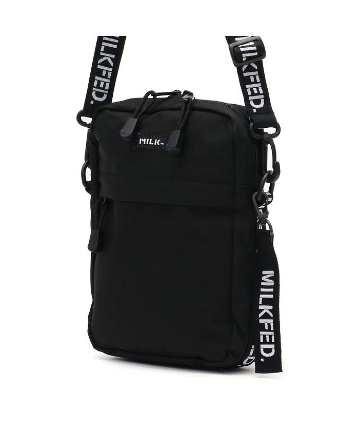 ミルクフェド MILKFED. × mischiefstyle W ZIP BACKPACK BLACK
