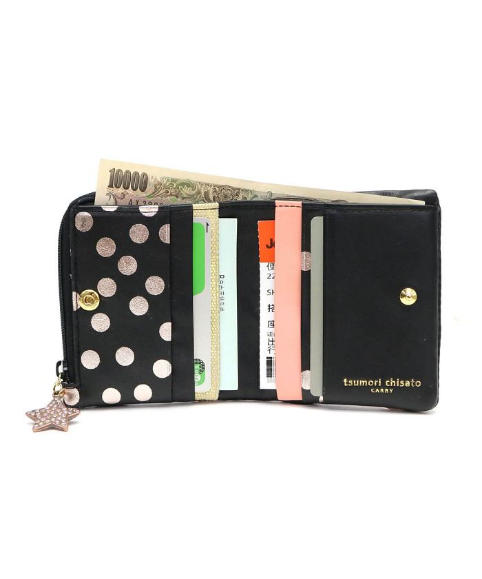 ツモリチサトキャリー　財布　2つ折り　ツモリチサト　キャリー　財布　ミニ財布 tsumori chisato CARRY ツモリチサト 2つ折財布 ミニ財布