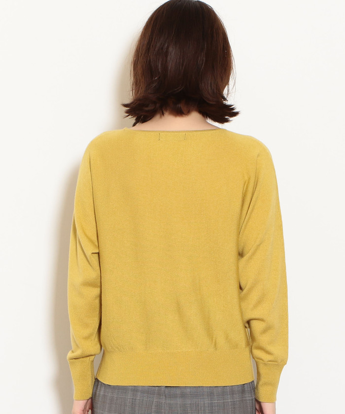 セール 50%OFF】D ウールシルク Vネック ドルマン ニット 12G