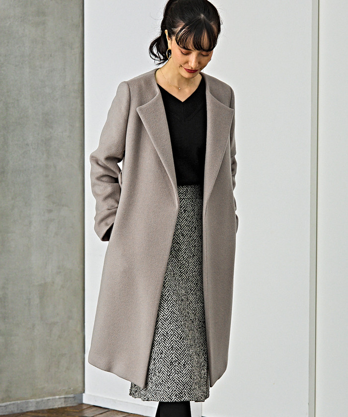 green label relaxing ダブルシャギーハーフコート green label relaxing（グリーンレーベルリラクシング）の