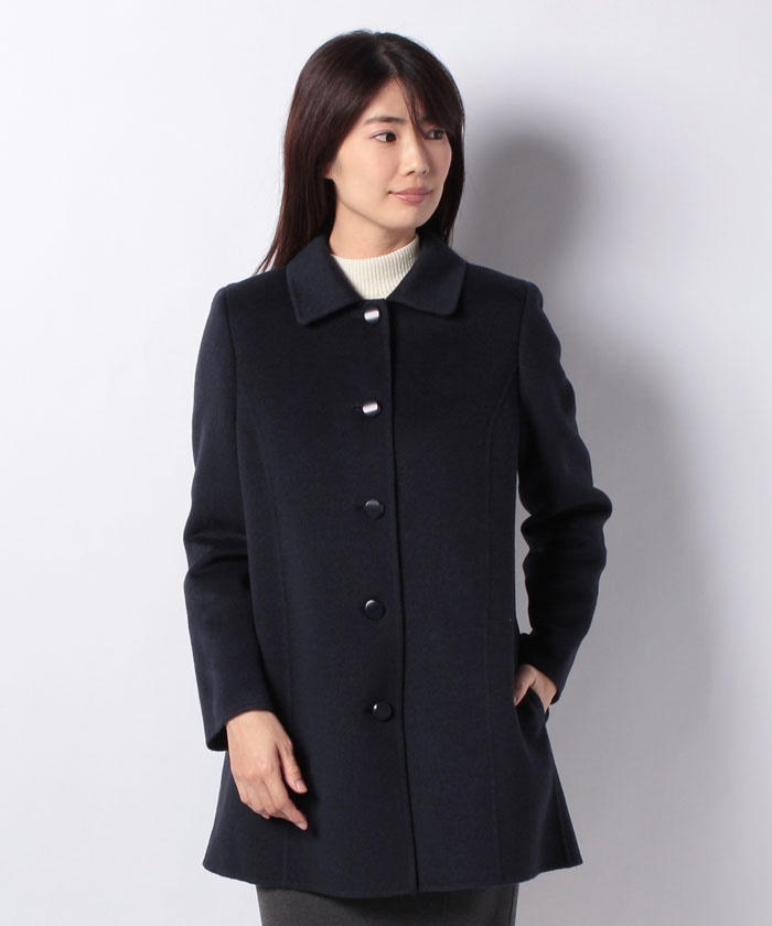 セール 53%OFF】【深喜毛織】カシミヤ混ステンカラーコート セール 53%OFF】【深喜毛織】カシミヤ混ステンカラーコート