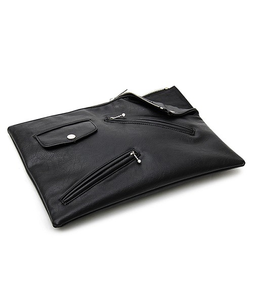 DEAL DESIGN レザーライダースバッグ ライダースデザインクラッチバッグ(501391240) | ノーメン