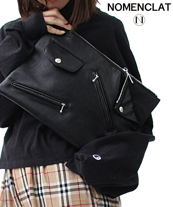DEAL DESIGN レザーライダースバッグ ライダースデザインクラッチバッグ(501391240) | ノーメン