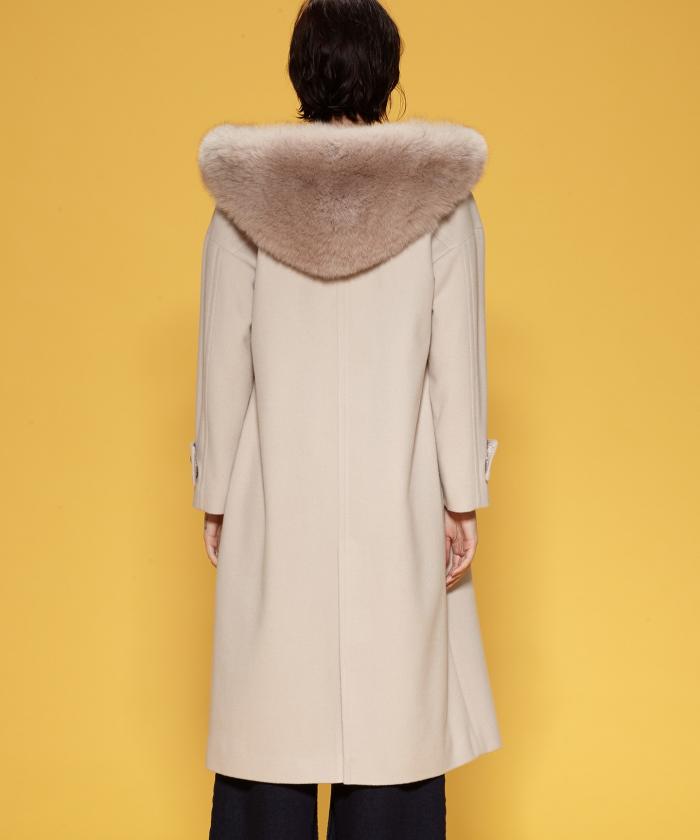 マーレンダム高級羊毛ロングコート - ロングコート