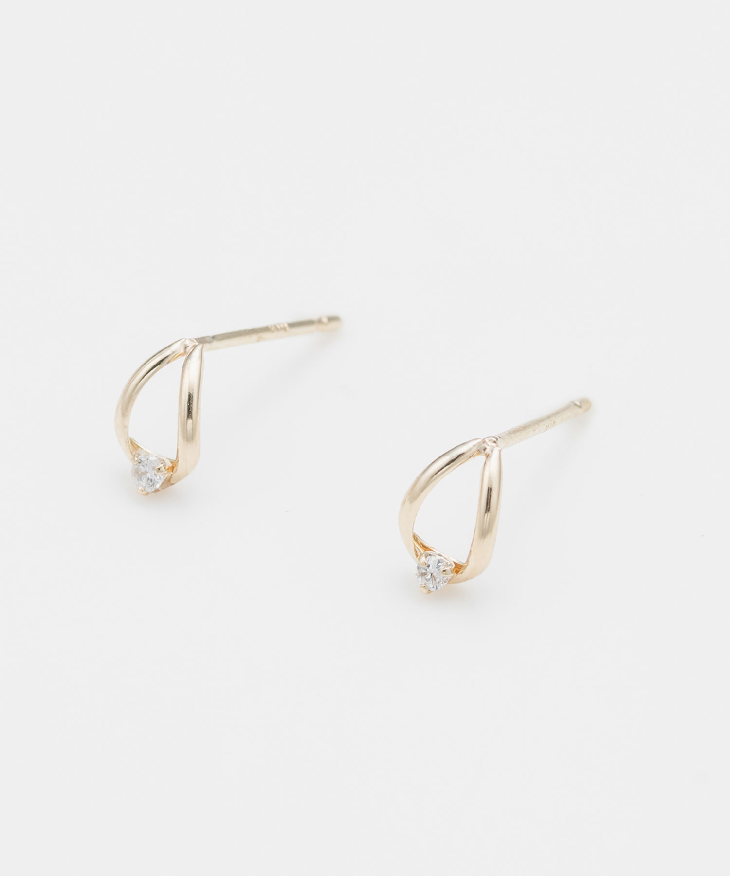 JEWEL ADDICT｜Phoebe【K10】リーフダイヤモンドピアス