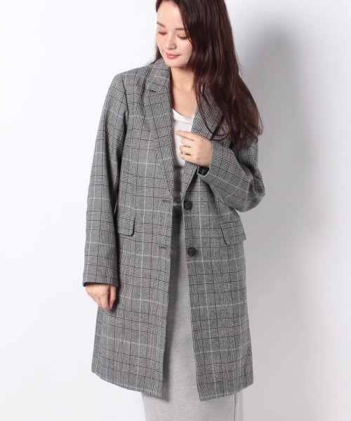 セール L90チェックチェスターコート イング Ingni D Fashion