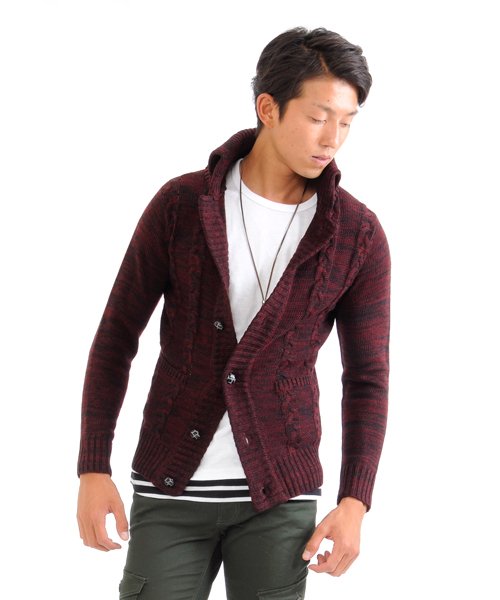 5gg ドンキー襟ニットカーディガン スペイド Spade D Fashion
