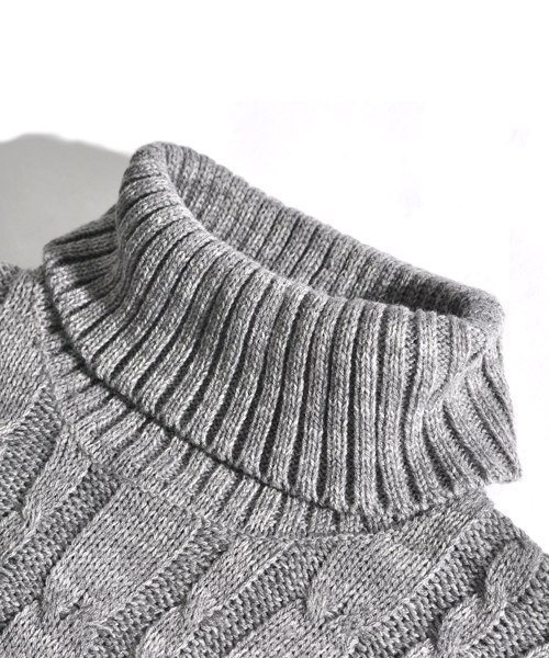 セーター メンズ Men's ニット knit タートルネック ハイネック 