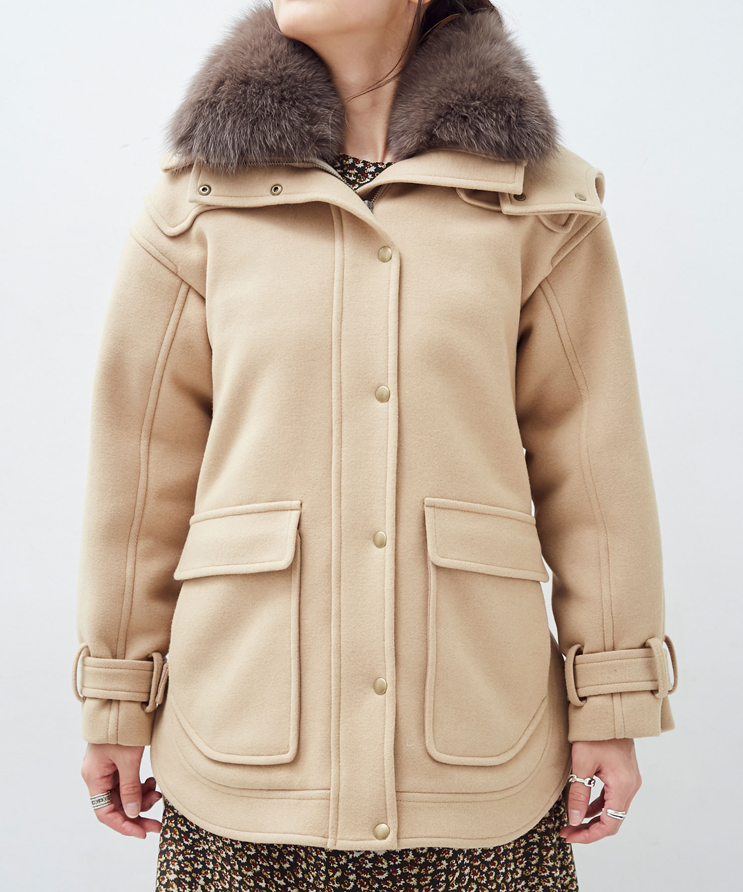 美品ナノユニバース　西川ダウン　大草直子 ◯【2017AW/別注】ナノユニバースNano Universe × 西川ダウン