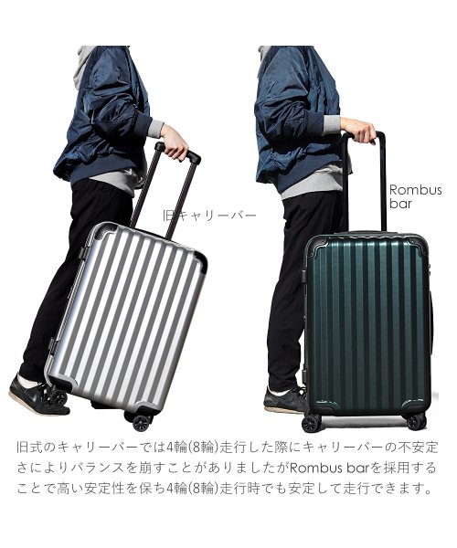 JP－Design】スーツケース LMサイズ 静音8輪キャスター 軽量 大容量 拡張 TSAロック 受託手荷物無料 キャリーバッグ キャリーケース?(501476899)  | タビバコ(tavivako) - d fashion