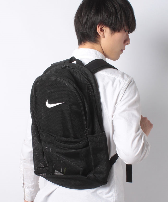 【即日発送】ナイキ　NIKE　メッシュリュックDバッグ（グリーン）