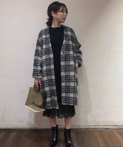 セール レース付きニットワンピース アダム エ ロペ Adam Et Rope D Fashion