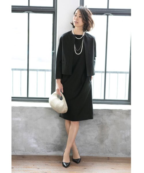 フォーマルブラック ストレートラインワンピース ドレステリア Dressterior D Fashion フォーマルブラック ストレートラインワンピース ドレステリア Dressterior D Fashion