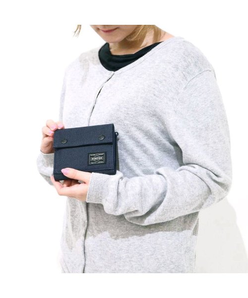 吉田カバン ポーター 財布 Porter Smoky スモーキー Wallet 二つ折り財布 コンパクト 小銭入れ付き シンプル 日本製 592 ポーター Porter D Fashion