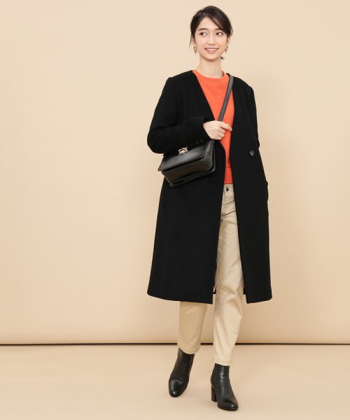 セール 40 Off ｗボタンノーカラーコート 501524995 アダム エ ロペ Adam Et Rope D Fashion