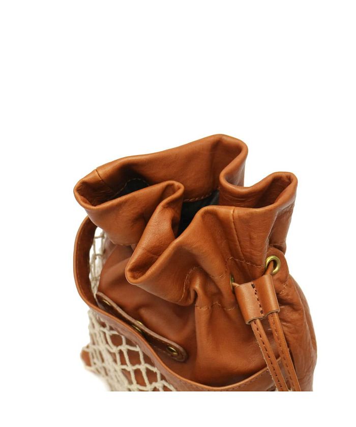 スロウ ショルダーバッグ SLOW 巾着バッグ vintage horse Fishing Bon