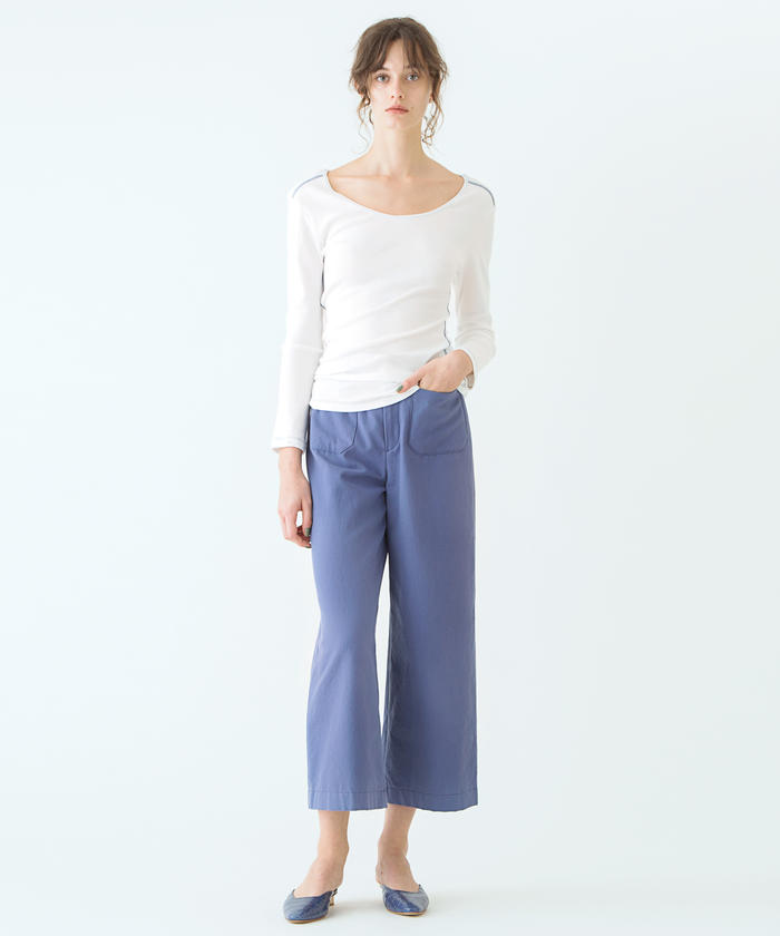 セール 40%OFF】コットンシルク バックギャザーマリンパンツ