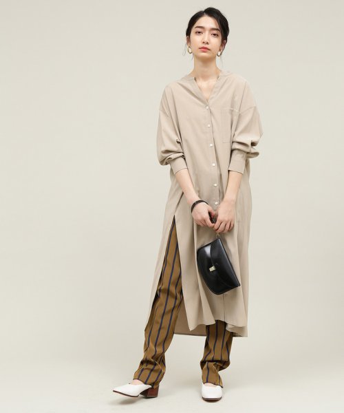 Web限定 サイドスリットシャツワンピース アダム エ ロペ Adam Et Rope D Fashion