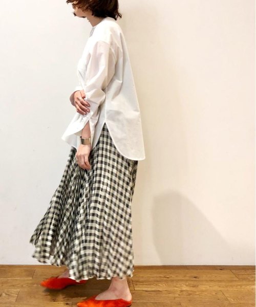 ギンガムチェックシアープリーツスカート ドレステリア Dressterior D Fashion ギンガムチェックシアープリーツスカート ドレステリア Dressterior D Fashion