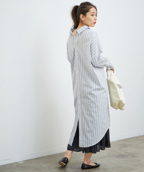 セール 54 Off 2way ストライプシャツワンピース ロペピクニック Rope Picnic D Fashion