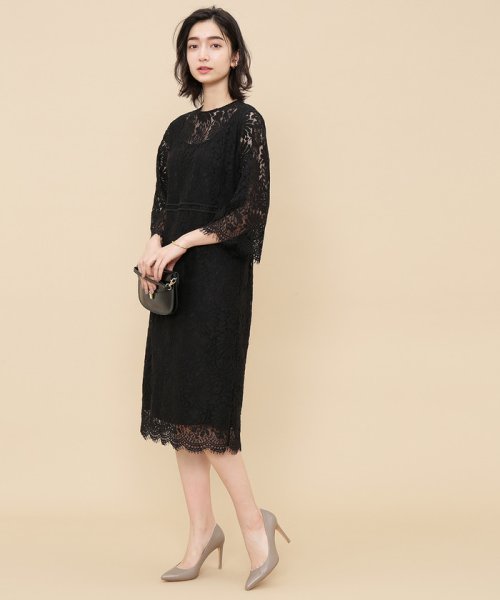セール 総レースiラインワンピース アダム エ ロペ Adam Et Rope D Fashion