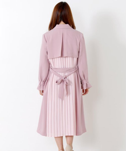 美人百花4月号掲載 バックプリーツトレンチコート ミッシュマッシュ Misch Masch D Fashion