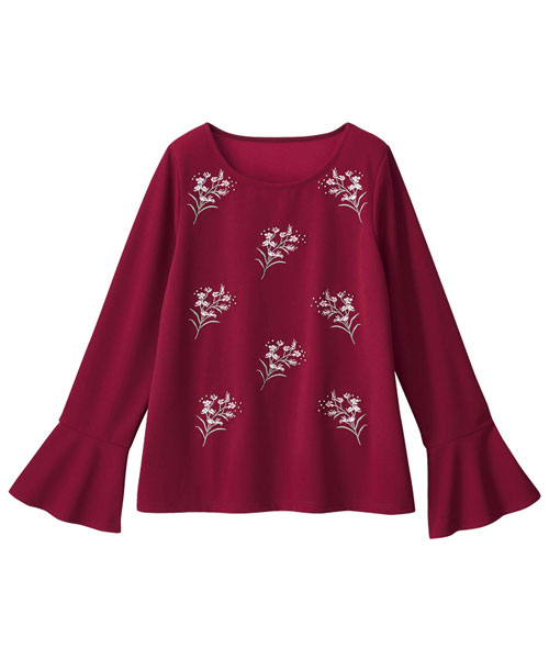 クーポン】【セール 30%OFF】ジーラ GeeRA ビーズ＆花柄刺しゅう