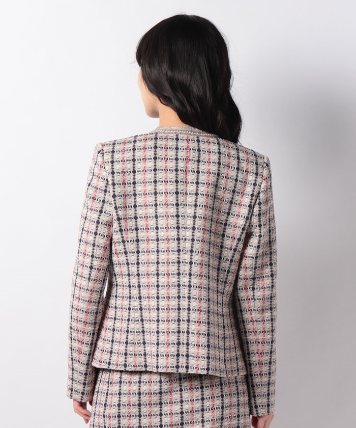 LAPINE BLANCHE ラピーヌブランシュテーラードジャケットピンク9号 クーポン】【セール 60%OFF】ラピーヌ ブランシュ LAPINE