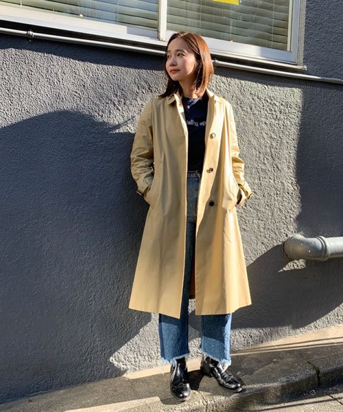 セール Fudge 4月号掲載 Aラインステンカラーコート ナノ ユニバース Nano Universe D Fashion セール Fudge 4月号掲載 Aラインステンカラーコート ナノ ユニバース Nano Universe D Fashion
