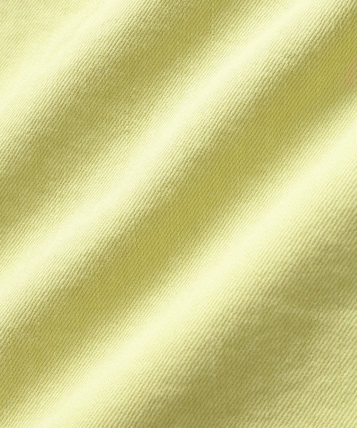 BIG JOHN×ADAM ET ROPE フレアデニムロングスカート 薄黄色 WEB限定】デニムフロントボタンフレアロングスカート(500666998