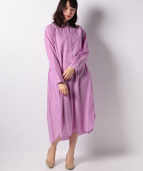 セール 40 Off 先染めストライプシャツワンピース インタープラネット Interplanet D Fashion