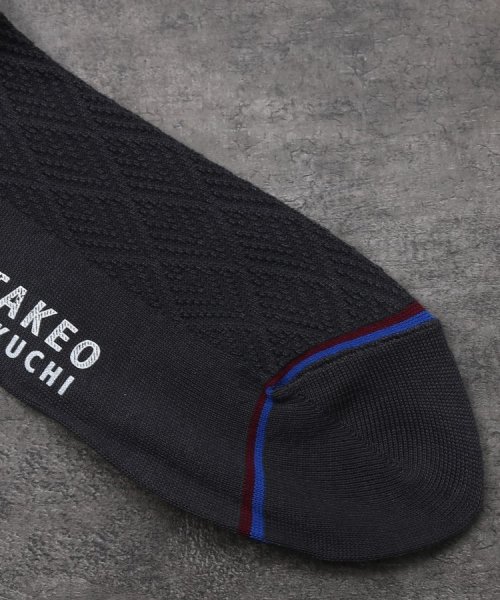アールデコ柄ソックス メンズ 靴下 アールデコ ドレス ソックス ギフト タケオキクチ Takeo Kikuchi D Fashion