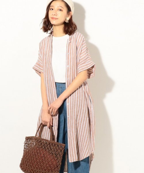 セール 50 Off フレンチリネンストライプシャツワンピース コーエン Coen D Fashion セール 50 Off フレンチリネンストライプシャツワンピース コーエン Coen D Fashion