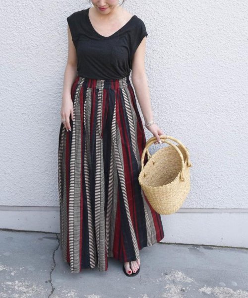 別注 Uhuru バティックスカート カージュ Khaju D Fashion 別注 Uhuru バティックスカート カージュ Khaju D Fashion