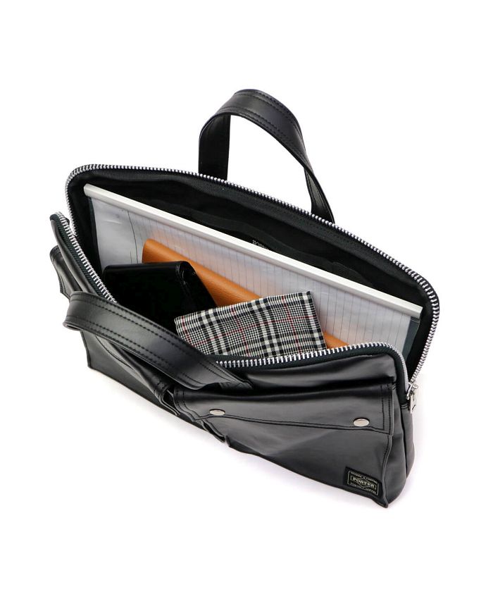 【美品】ポーター フリースタイル黒ブリーフケース定価4万円超タグ有 ポーター PORTER 吉田カバン ポーター PORTER FREE STYLE フリー