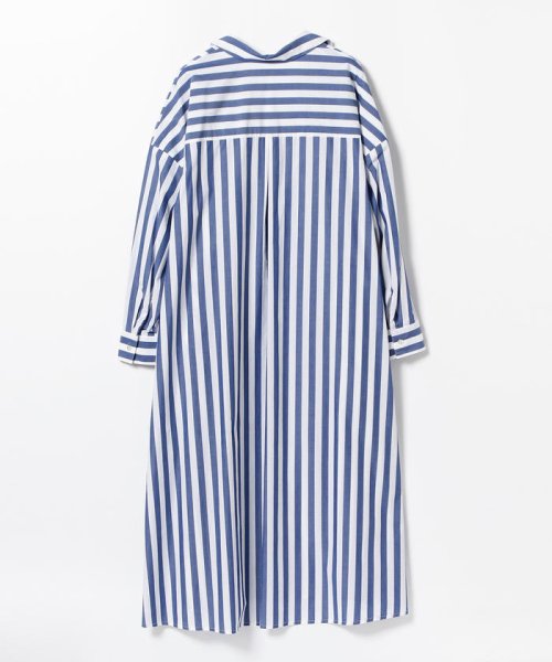 セール 50 Off Ray Beams ストライプ フレア シャツ ワンピース ビームス アウトレット Beams Outlet D Fashion