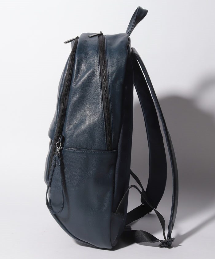 パトリックステファン　リュック　バックパック　レザー　ブラック PATRICK STEPHAN/パトリックステファン/Leather backpack 'round