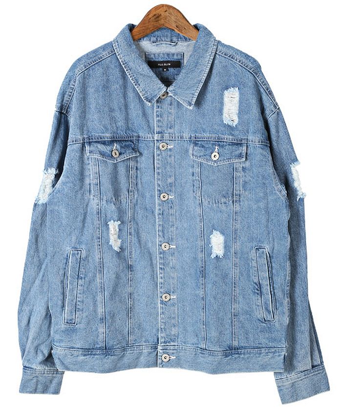 ラグスタイル LUXSTYLE オーバーサイズダメージGジャン