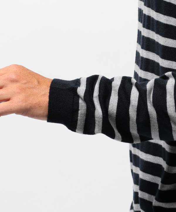 JOHN SMEDLEY men's BIGI別注ニット未使用品 JOHN SMEDLEY 24G EASY FIT ウール ニットシャツ TIBOR